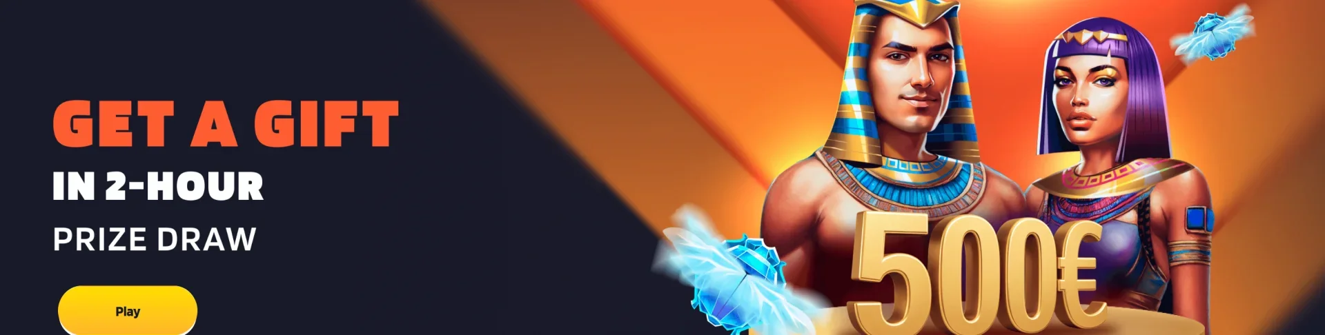500€ prize draw with Egyptian theme